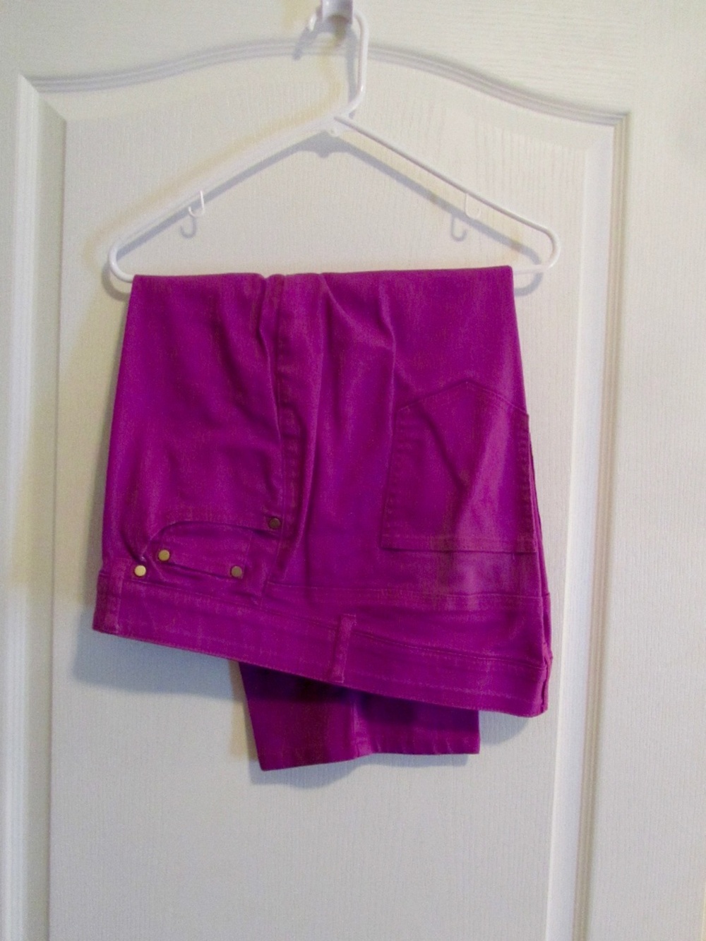 Woman Within 20W violet jean capris.